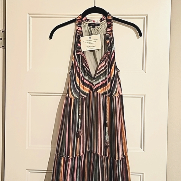 Hartly Love Sam Striped Sleeveless Multi-Color Long Dress sz xs - Picture 8 of 13